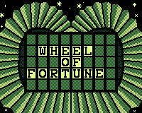 Wheel of Fortune title screen for Game.Com